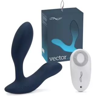 We-Vibe Vector Prostate & Perineum Massaging Dual Motor Vibrator with Remote & App Control We-Vibe Vector Prostate & Perineum Massaging Dual Motor Vibrator with Remote & App Control