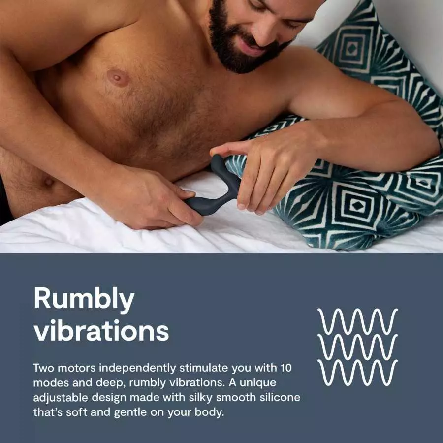 We-Vibe Vector Prostate & Perineum Massaging Dual Motor Vibrator with Remote & App Control