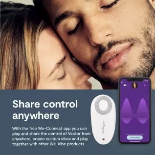 We-Vibe Vector Prostate & Perineum Massaging Dual Motor Vibrator with Remote & App Control We-Vibe Vector Prostate & Perineum Massaging Dual Motor Vibrator with Remote & App Control