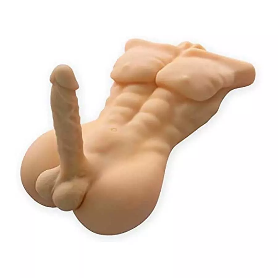 16 lb Sex Dolls with Realistic Dildo Sex Toys for Women, Male Torso Penis Love Doll with Big Dildo and Tight Anal Sex Stroker Un