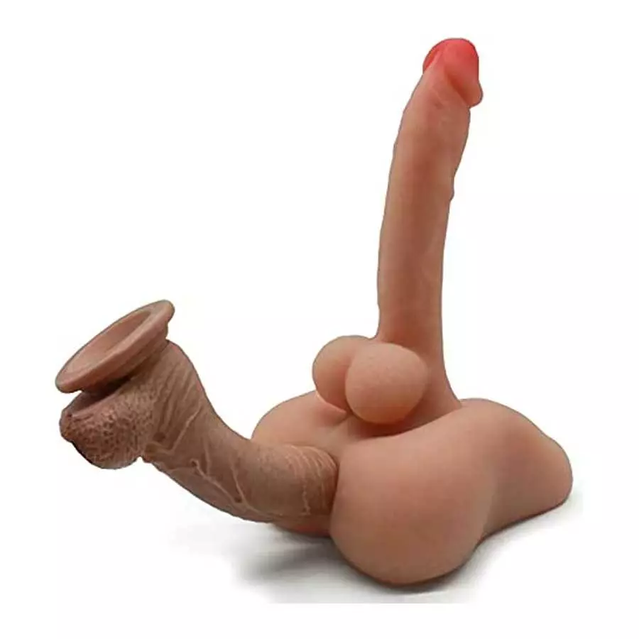 Daomo Realistic Dildo Sex Toy, Torso Sex Doll with Flexible Big Penis, Men Penis TPE Doll with Tight Anal Hole and Flat Base Uni Daomo Realistic Dildo Sex Toy, Torso Sex Doll with Flexible Big Penis, Men Penis TPE Doll with Tight Anal Hole and Flat Base Uni