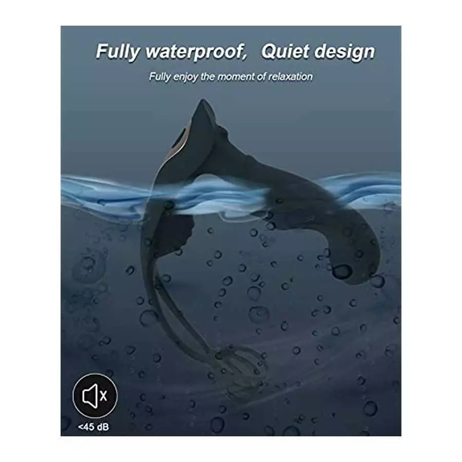 Vibrating Prostate Massager with Dual Motors Penis Ring, Anal Plug Vibrator with Cock Ring, Adult Sensory Stimulor Toys, 11 Mode