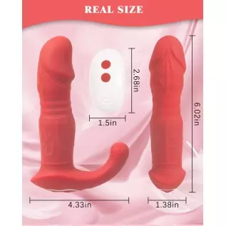 Anal Vibrator Thrusting, Onismo Vibrating Prostate Massager with 7 Vibration and 3 Speed Modes Anal Butt Plug G Spot Remote Cont Anal Vibrator Thrusting, Onismo Vibrating Prostate Massager with 7 Vibration and 3 Speed Modes Anal Butt Plug G Spot Remote Cont