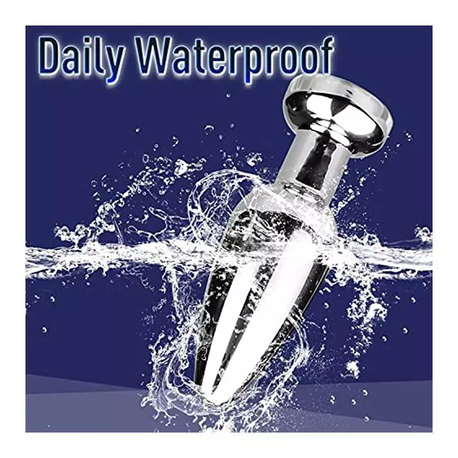 4.6in Vibrating Butt Plug Metal Anal Plug with Remote, Prostate Massaging Device Anal Trainer Vibrator Butt Training Stimulator 