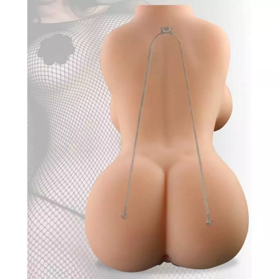 CaHase 27.5lbs Life Size Sex Doll for Men 2 in 1 Automatic Massage Mode Life Size Silicone Torso, Male Masturbator Pussy and Ana