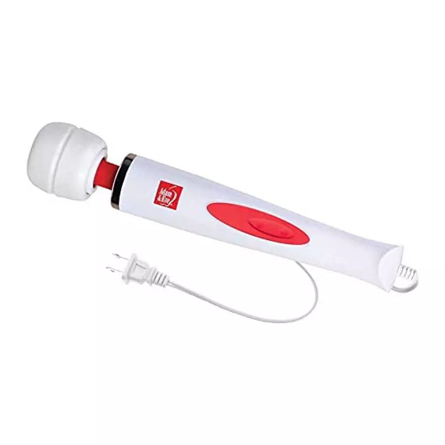 Adam & Eve Magic Massager Deluxe with 8 Vibration Modes, White | Wand Massager, Neck Massager, Back Massager | 12" Total Length Adam & Eve Magic Massager Deluxe with 8 Vibration Modes, White | Wand Massager, Neck Massager, Back Massager | 12" Total Length