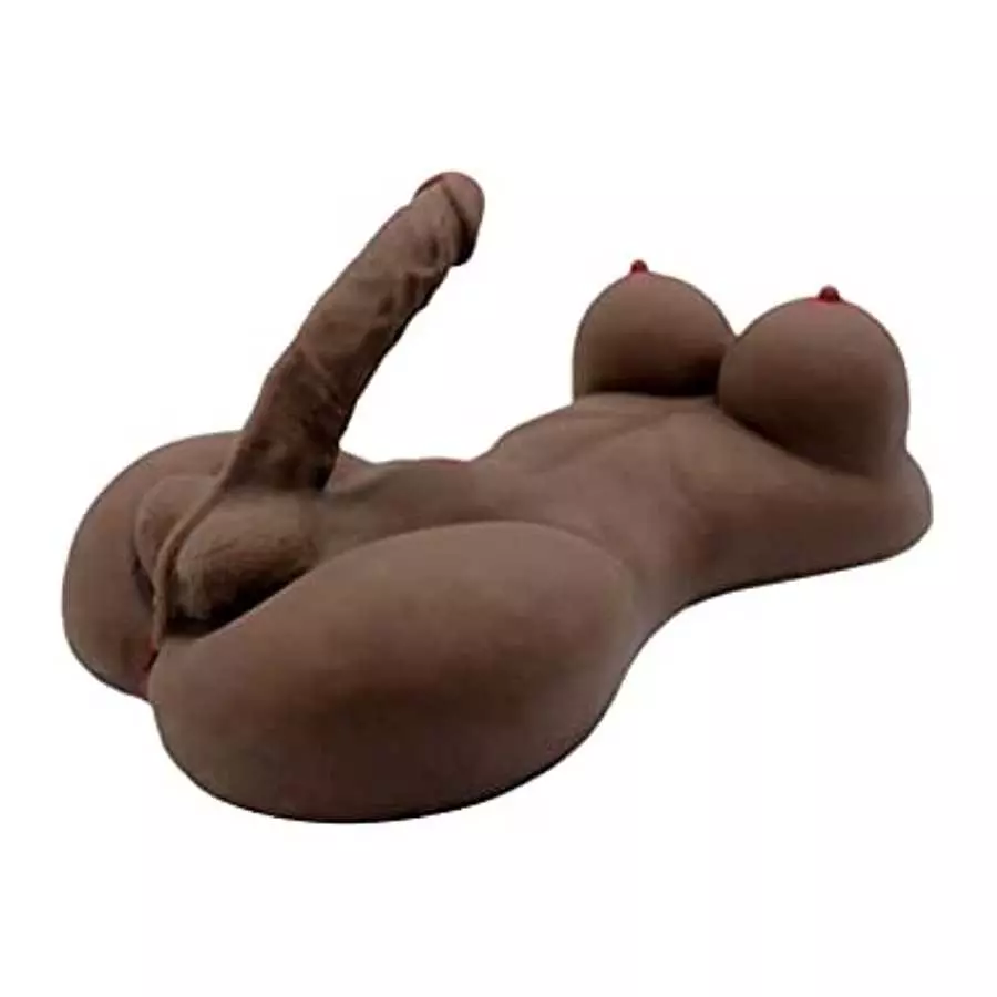 Sex Doll Shemale Torso Realistic Dildo Breasts and Anal Lifelike Transsexual Love Dolls Hugh Penis Unisex Masturbator for Men Wo