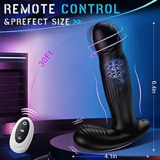 Rotating Anal Plug Vibrator, 3 in 1 Prostate Stimulor Massager Toys ,Butt Plug with 7 Vibrating &Rotating Modes, Remote Control Rotating Anal Plug Vibrator, 3 in 1 Prostate Stimulor Massager Toys ,Butt Plug with 7 Vibrating &Rotating Modes, Remote Control