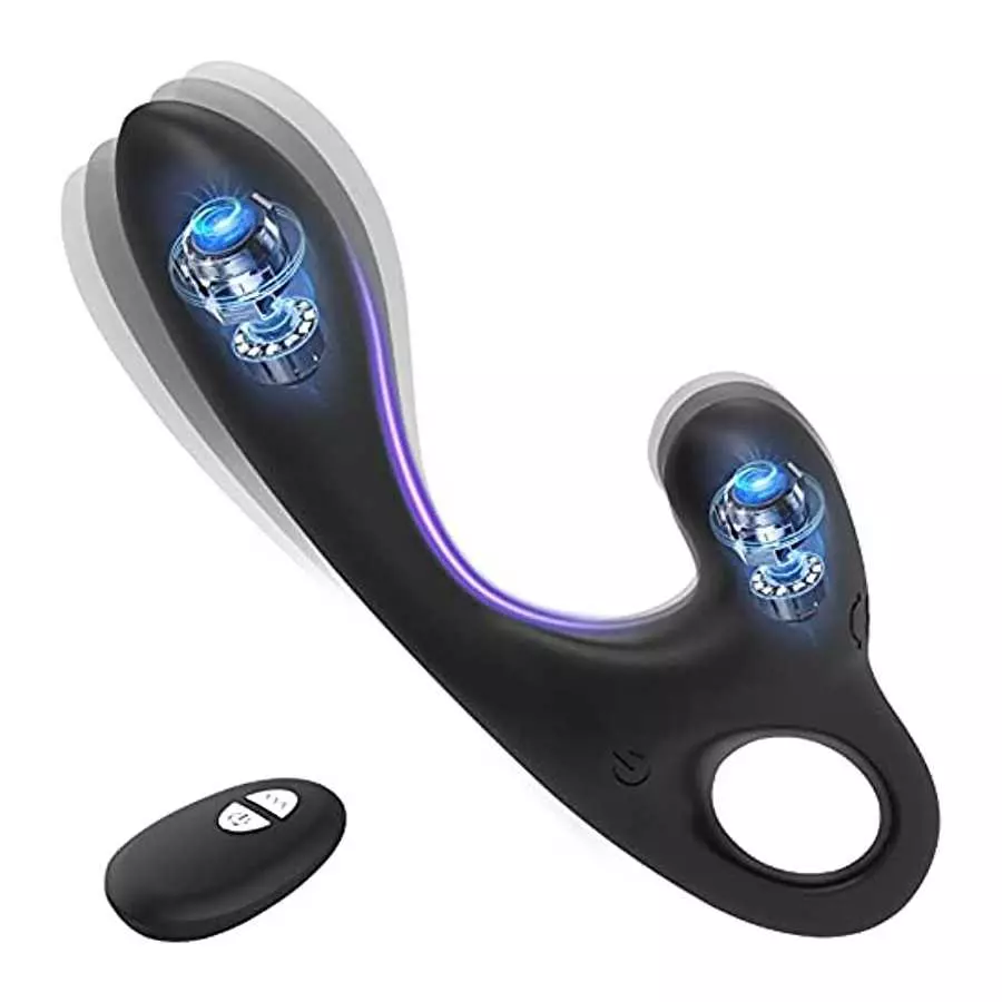 Anal Vibrator Prostate Massager Sex Toy, Anal Sex Toys Vibrator with Dual Action & 10 Vibration Modes, Remote Control Anal Plug Anal Vibrator Prostate Massager Sex Toy, Anal Sex Toys Vibrator with Dual Action & 10 Vibration Modes, Remote Control Anal Plug