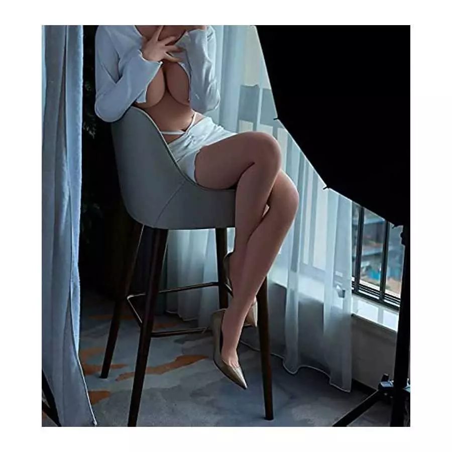 5ft Sex Dolls, 59LB Realistic Sex Doll, Sex Doll Jelly Big Breasts, Tan Skin Lifelike Sex Doll, Full Body Full Size Women Torso 