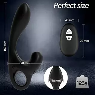 Anal Vibrator Prostate Massager Sex Toy, Anal Sex Toys Vibrator with Dual Action & 10 Vibration Modes, Remote Control Anal Plug Anal Vibrator Prostate Massager Sex Toy, Anal Sex Toys Vibrator with Dual Action & 10 Vibration Modes, Remote Control Anal Plug