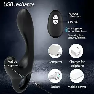 Anal Vibrator Prostate Massager Sex Toy, Anal Sex Toys Vibrator with Dual Action & 10 Vibration Modes, Remote Control Anal Plug Anal Vibrator Prostate Massager Sex Toy, Anal Sex Toys Vibrator with Dual Action & 10 Vibration Modes, Remote Control Anal Plug