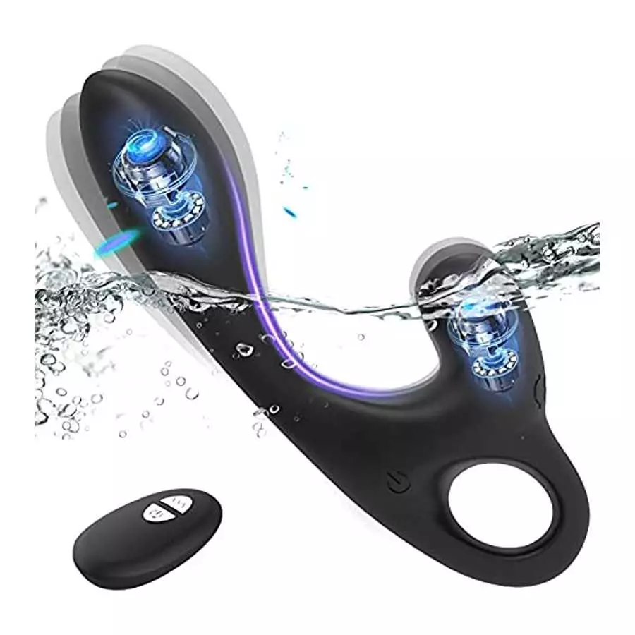 Anal Vibrator Prostate Massager Sex Toy, Anal Sex Toys Vibrator with Dual Action & 10 Vibration Modes, Remote Control Anal Plug 