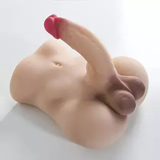 Torso Male Sex Dolls with Realistic Dildo Sex Toys for Women, Huge Cock Adult Toys Gay Sex Love Doll with Flexible Dildo and Tig