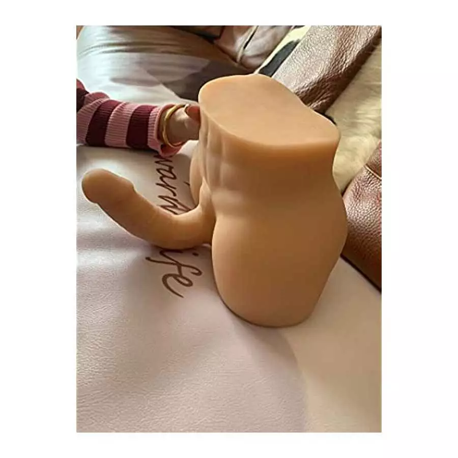 Realistic Dildo Sex Doll for Women, Male Torso Sex Doll Liflike Adult Love Doll with Big Penis and Tight Anal