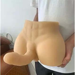 Realistic Dildo Sex Doll for Women, Male Torso Sex Doll Liflike Adult Love Doll with Big Penis and Tight Anal