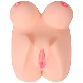 Lifelike Sex Doll Male Masturbator - Jaspik 3-in-1 Female Torso Love Doll with Big Boobs Tight Vaginal Anal, Easy to Carry, Adul