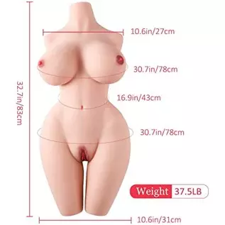SEX DOLL CENTER 37.5LB Lifelike Torso Sex Dolls for Men Masturbation, Lifesize Sexdoll with Big Butt Boob, Male Masturbators Dol SEX DOLL CENTER 37.5LB Lifelike Torso Sex Dolls for Men Masturbation, Lifesize Sexdoll with Big Butt Boob, Male Masturbators Dol