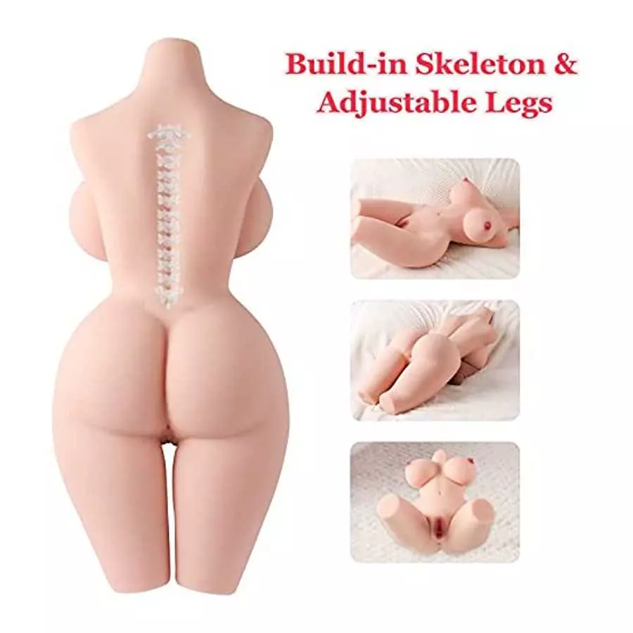 SEX DOLL CENTER 37.5LB Lifelike Torso Sex Dolls for Men Masturbation, Lifesize Sexdoll with Big Butt Boob, Male Masturbators Dol