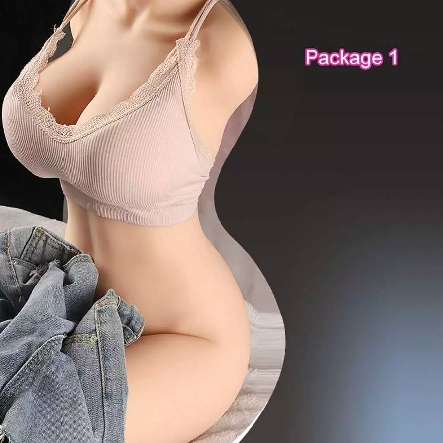 Ritten Sihang Adult Sex Toy Masturbation Inverted Film Mature Silica Gel Half-Length Inflatable Doll, Life-Size Entity Doll Real