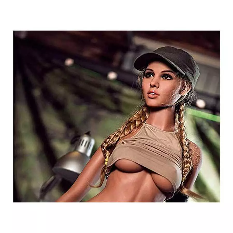 Female TPE Silicone Head Figure Sculpt,Beuty Charming Girl Doll Head,M16 Stud Fixed Connection--[Only The Head]