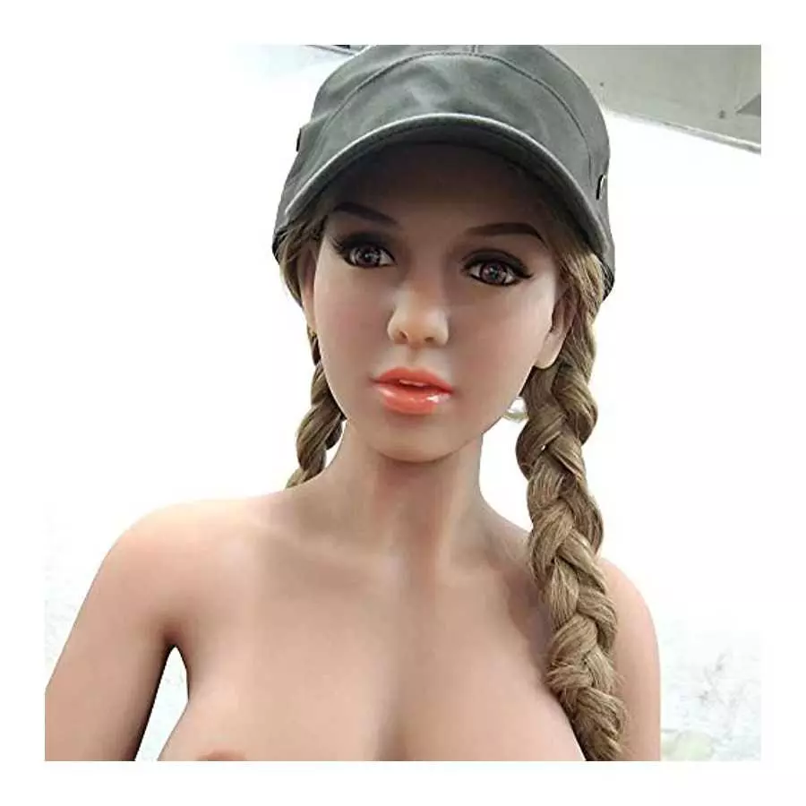 Female TPE Silicone Head Figure Sculpt,Beuty Charming Girl Doll Head,M16 Stud Fixed Connection--[Only The Head]