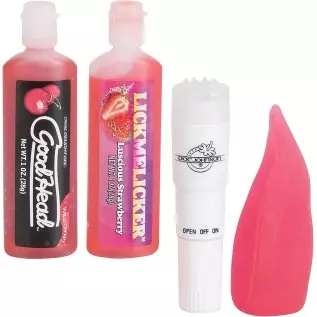 Doc Johnson GoodHead - Kit for Her - 4 Piece Kit of Oral Sex Enhancers - Tingling Mints, Lip Balm, Oral Delight Gel, Vibrating T