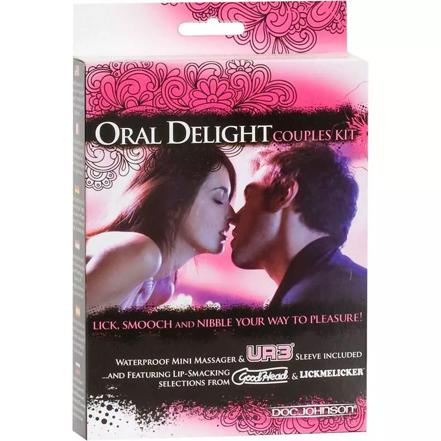 Doc Johnson GoodHead - Kit for Her - 4 Piece Kit of Oral Sex Enhancers - Tingling Mints, Lip Balm, Oral Delight Gel, Vibrating T
