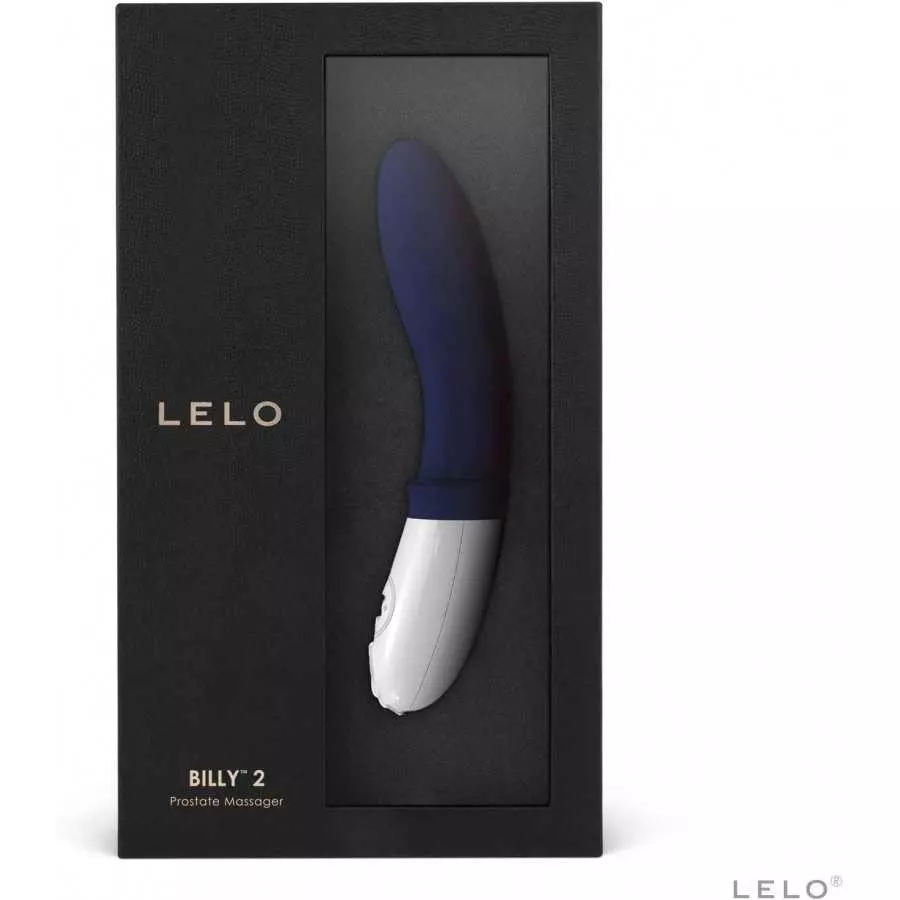 LELO Billy 2 Prostate Vibrator, Vibrating Butt Plug with 8 Pleasure Settings for Men, Smooth and Rechargeable Anal Plug Blue
