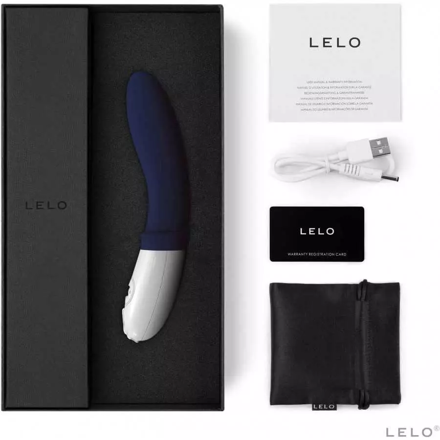 LELO Billy 2 Prostate Vibrator, Vibrating Butt Plug with 8 Pleasure Settings for Men, Smooth and Rechargeable Anal Plug Blue