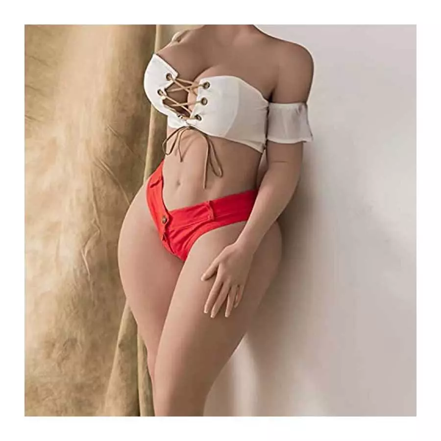 Big Boobs Wheat Color Skin Female Torso Sex Doll Full Size Life-Size 1:1 Male Masturbation Full Body Love Doll Sexy Adult Sex To