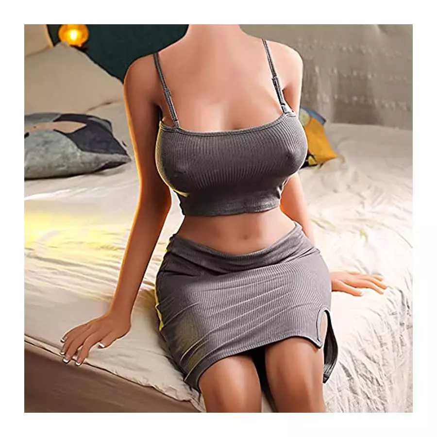 5.25FT Sex Doll Sexy Big Breast Sex Doll Soft Jelly Gel Breast Love Doll Men Sex Lover for Sex Pleasure
