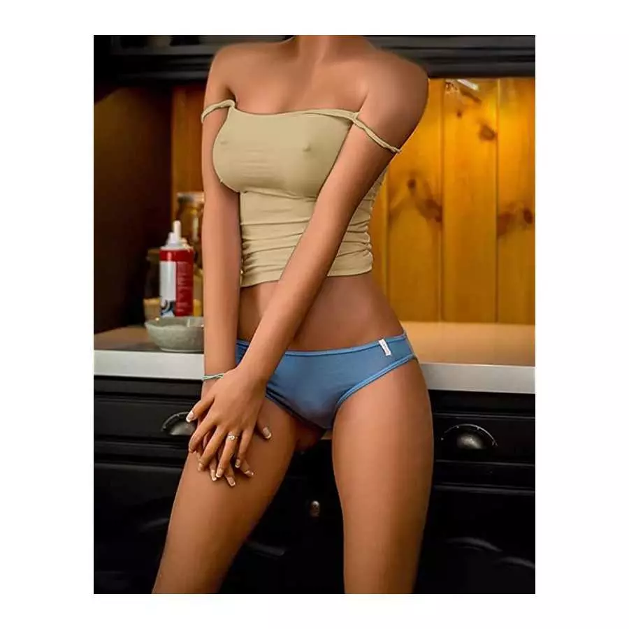5ft Sex Dolls, 59LB Realistic Sex Doll, Sex Doll Jelly Big Breasts, Tan Skin Lifelike Sex Doll, Full Body Full Size Women Torso 