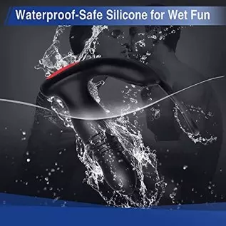 Prostate Massager Anal Vibrator Butt Plug Thrusting Dildo Cock Ring Sex Toys Men