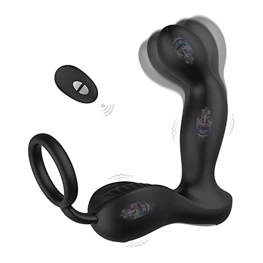 3 in 1 Prostate Massager with 10 Vibrating Modes & 7 Wagging Patterns for Men Prostate Stimulation, Remote Control Anal Vibrator 3 in 1 Prostate Massager with 10 Vibrating Modes & 7 Wagging Patterns for Men Prostate Stimulation, Remote Control Anal Vibrator