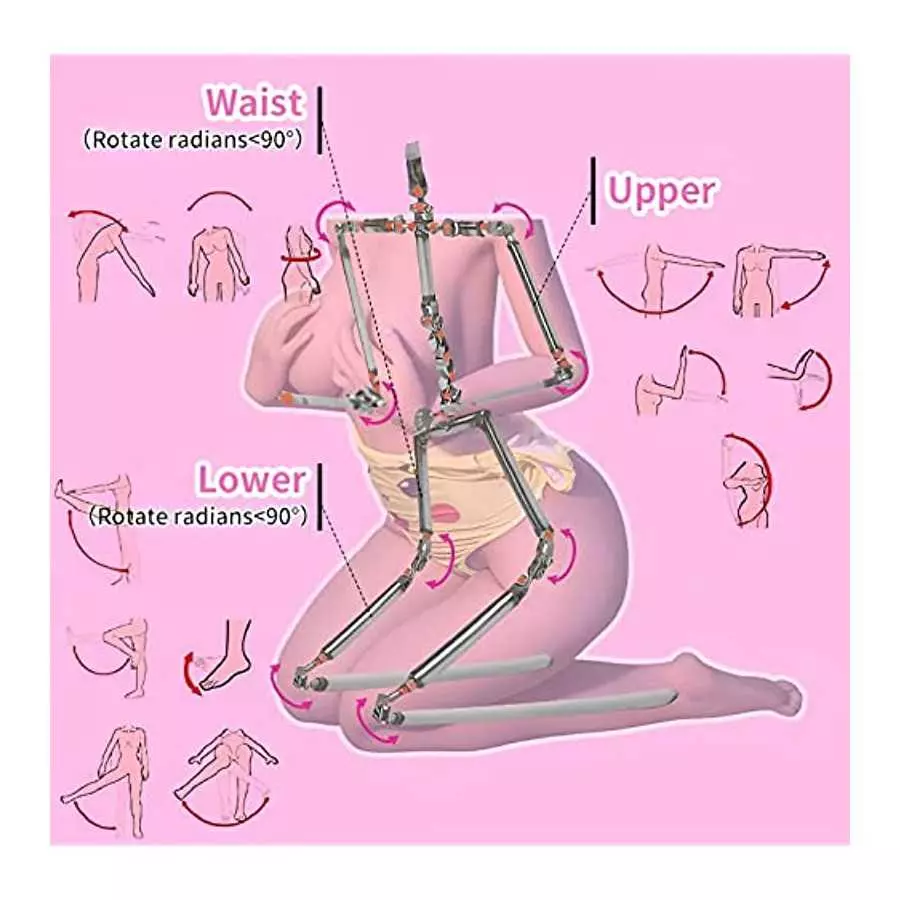 TPE Sex Dolls, Lifelike Medium Boobs Full Body Love Doll 62lb Curvy Female Torso Sexdoll Life Size Silicon Sex Doll for Men, Shi