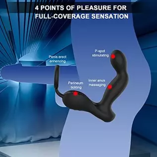 3 in 1 Prostate Massager with 10 Vibrating Modes & 7 Wagging Patterns for Men Prostate Stimulation, Remote Control Anal Vibrator 3 in 1 Prostate Massager with 10 Vibrating Modes & 7 Wagging Patterns for Men Prostate Stimulation, Remote Control Anal Vibrator