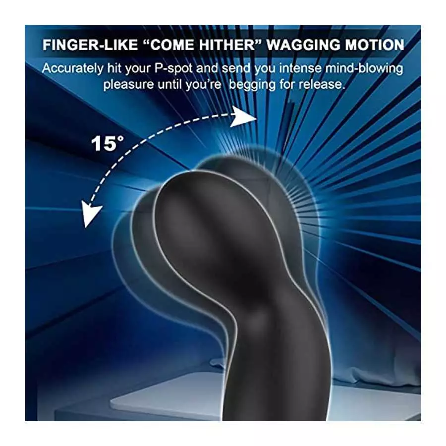 3 in 1 Prostate Massager with 10 Vibrating Modes & 7 Wagging Patterns for Men Prostate Stimulation, Remote Control Anal Vibrator