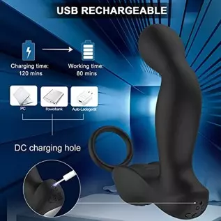 3 in 1 Prostate Massager with 10 Vibrating Modes & 7 Wagging Patterns for Men Prostate Stimulation, Remote Control Anal Vibrator 3 in 1 Prostate Massager with 10 Vibrating Modes & 7 Wagging Patterns for Men Prostate Stimulation, Remote Control Anal Vibrator