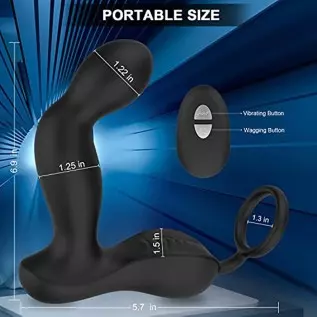 3 in 1 Prostate Massager with 10 Vibrating Modes & 7 Wagging Patterns for Men Prostate Stimulation, Remote Control Anal Vibrator 3 in 1 Prostate Massager with 10 Vibrating Modes & 7 Wagging Patterns for Men Prostate Stimulation, Remote Control Anal Vibrator