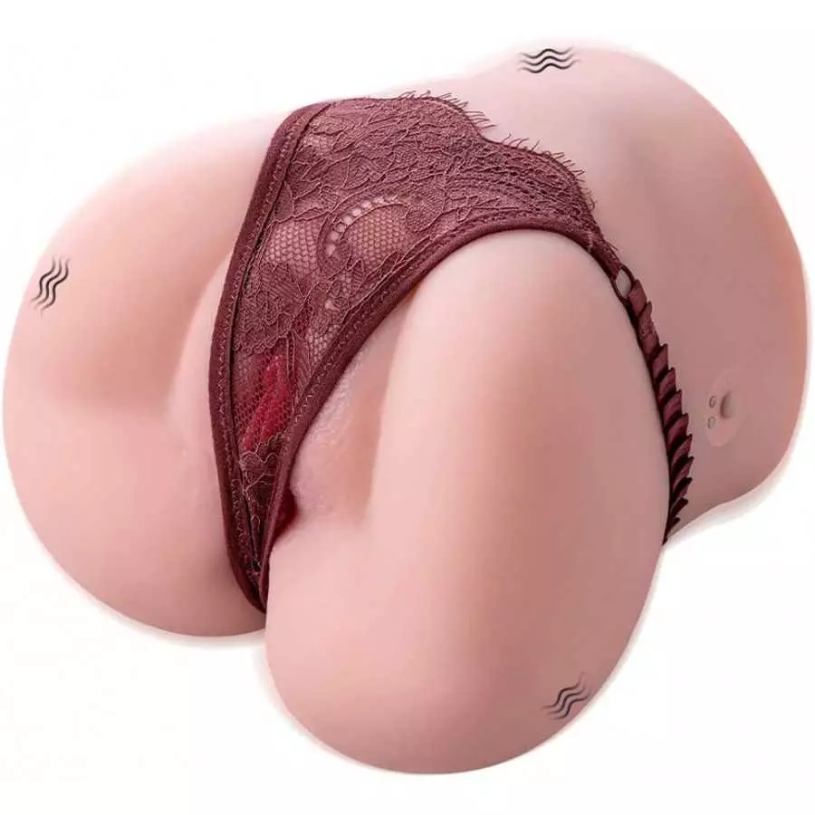 7.9LB Automatic Vibrating Ass Sex Doll Male Masturbator, Jaspik Realistic Pocket Ass Stocker with Vibration Function for Vaginal
