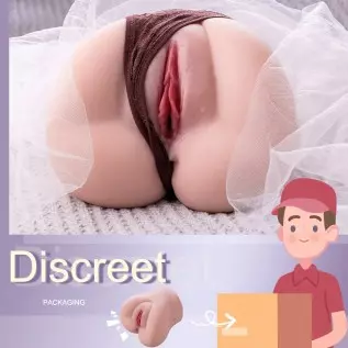 7.9LB Automatic Vibrating Ass Sex Doll Male Masturbator, Jaspik Realistic Pocket Ass Stocker with Vibration Function for Vaginal