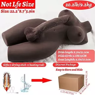Shemale Sex Doll with Torso Realistic Dildo Breasts and Anal Lifelike Transsexual Love Dolls Hugh Penis Silicone Breast Anal Tes