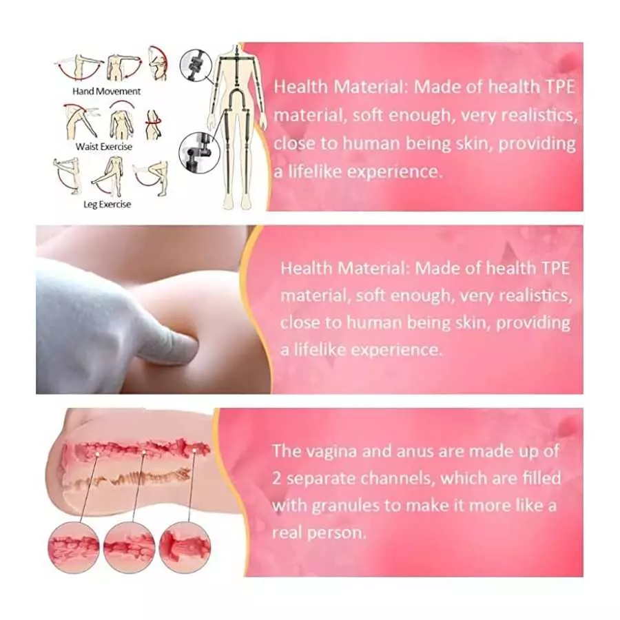 Sex Doll Dolls Adult Silicone Doll Full Body Sex Doll dollsforman Life Size Female Torso Doll for Men Women's Lifelike Full-Size