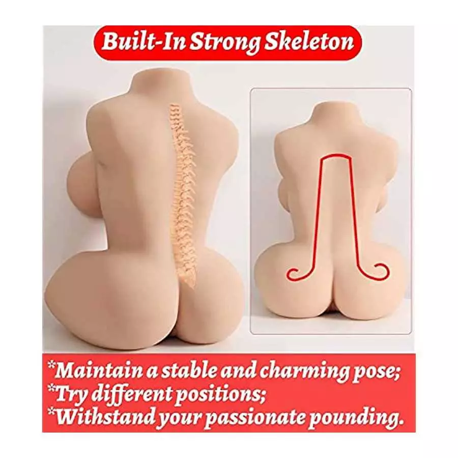 Silicone Doll Life Size Men Sex Doll Love Doll TPE Realistic Female Sex Doll, Big Boobs Vaginal Anal, Realistic Sex Doll Torso M