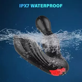 360° Rotating Prostate Massager Anal Vibrator, Bukinler Vibrating Butt Plug Anal Toy with 9 Rotating & Vibrating Modes，APP & Rem