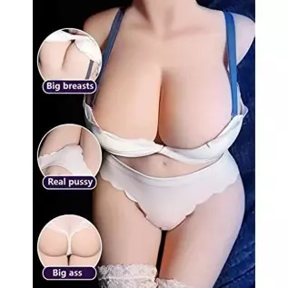 Daomo Sex Doll Silicon Sex Toy Full Body Pocket Pussy with Big Boobs, Realistic Women Torso Sex Love Doll for Man Masturbation 1