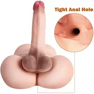 Male Torso Sex Doll with Realistic Dildo Penis Doll Unisex Masturbation Sex Toys + Larger Version Male Sex Doll