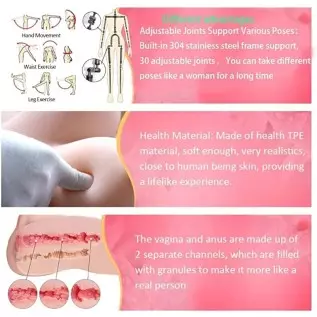 Women' Torso Sex Dolls Slicone Doll Full Body Sex TPE Dolls Sex Sexy Dolls for Man Full Life Size for Men Full Body Live Doll Se