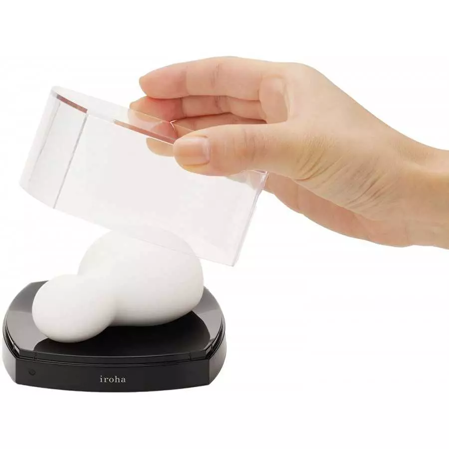 iroha YUKI Women Intimate Massager and Vibrator, Rechargeable Personal Sensual Water-Resistant Soft Silicone Toy, ihm-01,White,1